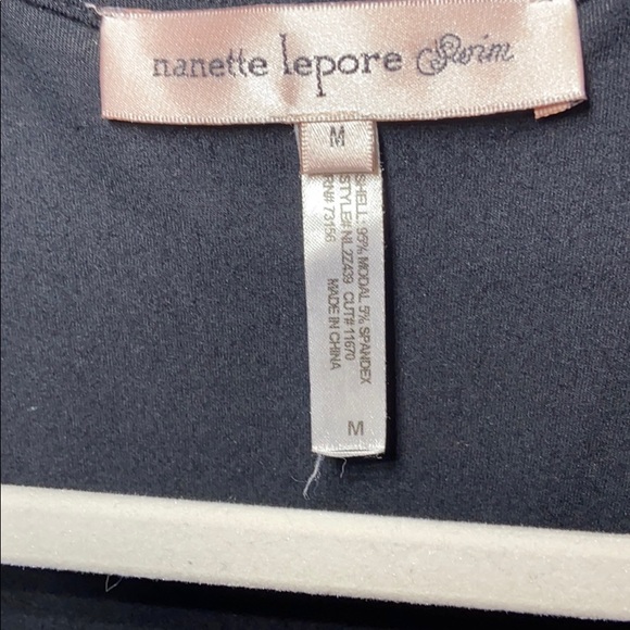 Nanette Lepore | Black Dress with Macrame Fringe - Picture 4 of 4